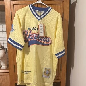 Mitchell & Ness Yellow Black Yankees Jersey